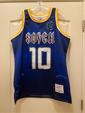 Blue Basketball Jersey - Number 10 Dennis Rodman